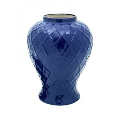 Aluguel Vaos Estilo Jarra Desenho Porcelana Geométrico Azul