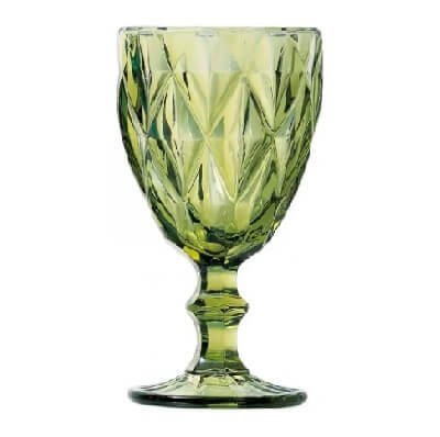 Aluguel Taça Diamond Verde  - Aluguel Taça Colorida