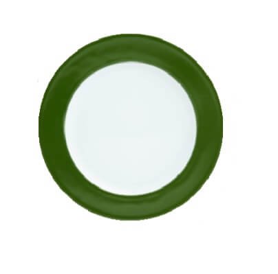 Aluguel Prato Mesa Borda Verde 29CM