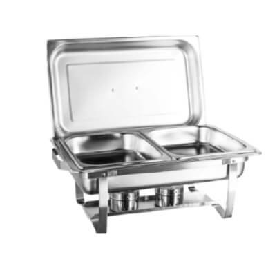 Aluguel Rechaud 8 Litros 2 Cubas - Inox