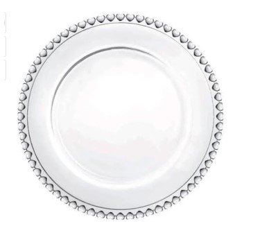 Aluguel de Sousplat Bolinha Pearl - Polipropileno