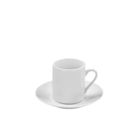 Aluguel Xícaras de Café Porcelana Branca 60ml