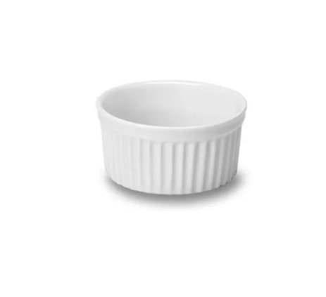 Aluguel Tigela  Ramequim Canelado Porcelana 200ml