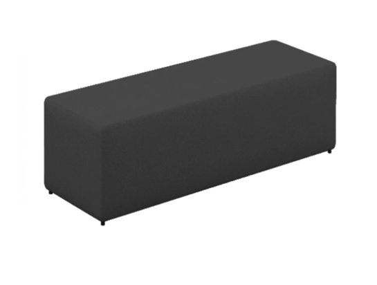 Aluguel Puff Retangular 1.20m – Cor Preta