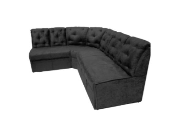 Aluguel de Sofá de Canto Modular King 6 Lugares Suede Preto