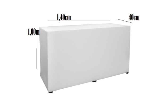 Aluguel Bar Reto 1,40m x 0,40m x 1,00m