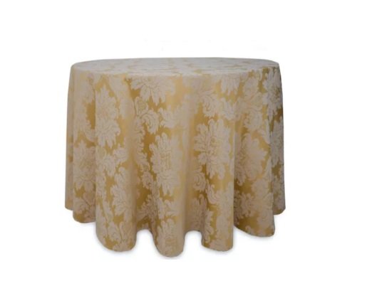 Aluguel Toalha Redonda Pérola 3,00 Jacquard - Algodão (Mesa de 8 a 10 Lugares)