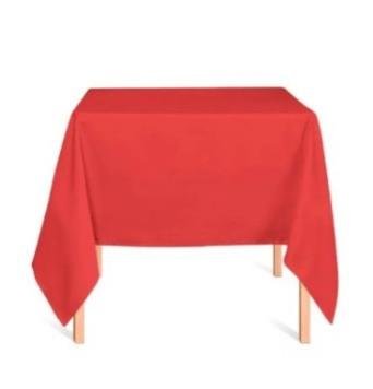 Aluguel de Toalha Quadrada Oxford  Vermelha 1,40m x 1,40m (Mesa de 4 Lugares)