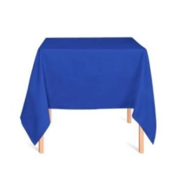 Aluguel de Toalha Quadrada Oxford Azul Royal 1,40m x 1,40m (Mesa de 4 Lugares)