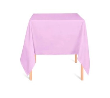 Aluguel de Toalha Quadrada Oxford Rosa Bebe 1,40m x 1,40m (Mesa de 4 Lugares)