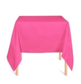 Aluguel de Toalha Quadrada Oxford Pink 1,40m x 1,40m (Mesa de 4 Lugares)