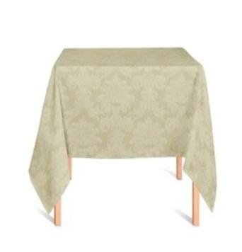 Aluguel de Toalha Quadrada Jacquard Pérola  – Algodão  1,40m x 1,40m (Mesa 4 Lugares)