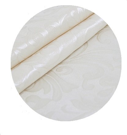 Aluguel Toalha Redonda Nude 2,90 Jacquard Adamascada - Poliéster