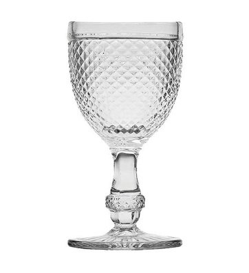 Aluguel Taça Água Bico de Jaca Transparente  - Aluguel Taça Colorida