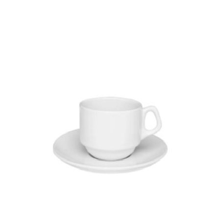 Aluguel Xícaras de Chá Porcelana Branca Xícara de Chá Hotel 210ml