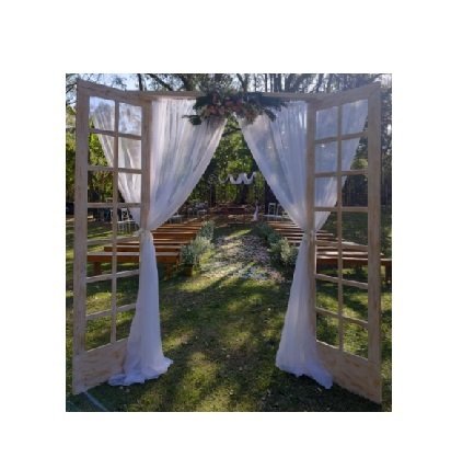 Aluguel Porta Para Cerimônia - Só Fica Aberta - Porta Decorativas Para Casamento - Vazada - Fixa - 2,30m x 1,40m