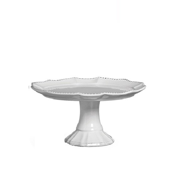 Aluguel Suporte Bolo Redondo G Estilo Provençal - Porcelana