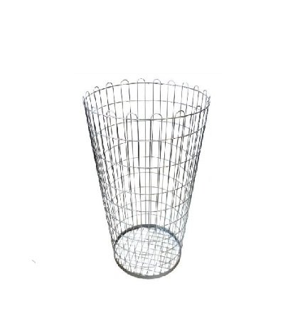 Aluguel Lixeira Aramada 100 Litros Cromada - Cesto Aramado
