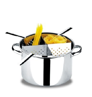Aluguel Espagueteira de Inox 4 Divisões Inox - Panela