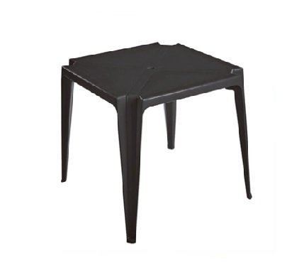 Aluguel Mesa de Plástico Preta 0,70 x 0,70