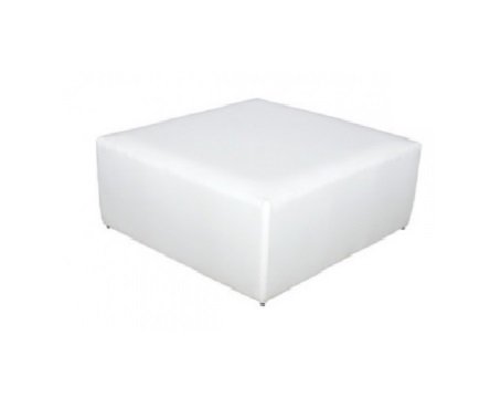 Aluguel Mesa Puff Quadrado Branco 60cm x 60cm